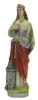 Statue 30 Cm Ste Barbe Decoree