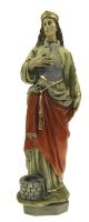 Statue 30 Cm Ste Godelive (puits) Decoree